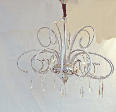 Gold Swirl Modern Yet Vintage Chandelier
