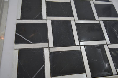 Porcelain and Aluminium mosaic tile