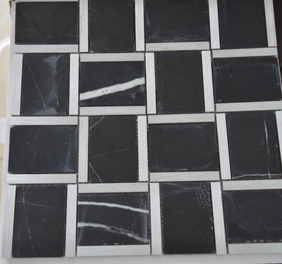 Porcelain and Aluminium mosaic tile