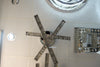 Thin metallic frame LED crystallic ceiling mounted light [C89384-3]