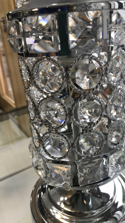 Thin metallic frame crystallic table lamp with incorporated LED [CDG01 | CDS01]