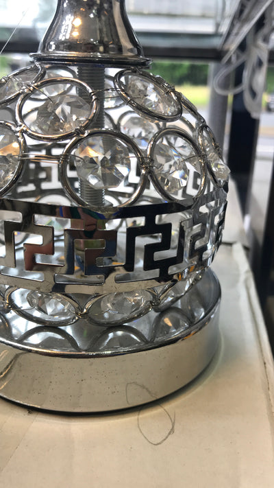 Thin metallic frame crystallic table lamp with incorporated LED [CDG02 | CDS02]