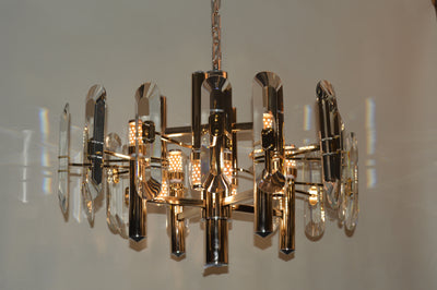 Crystallic Shield / Shielded Bulbs Modern Chandelier