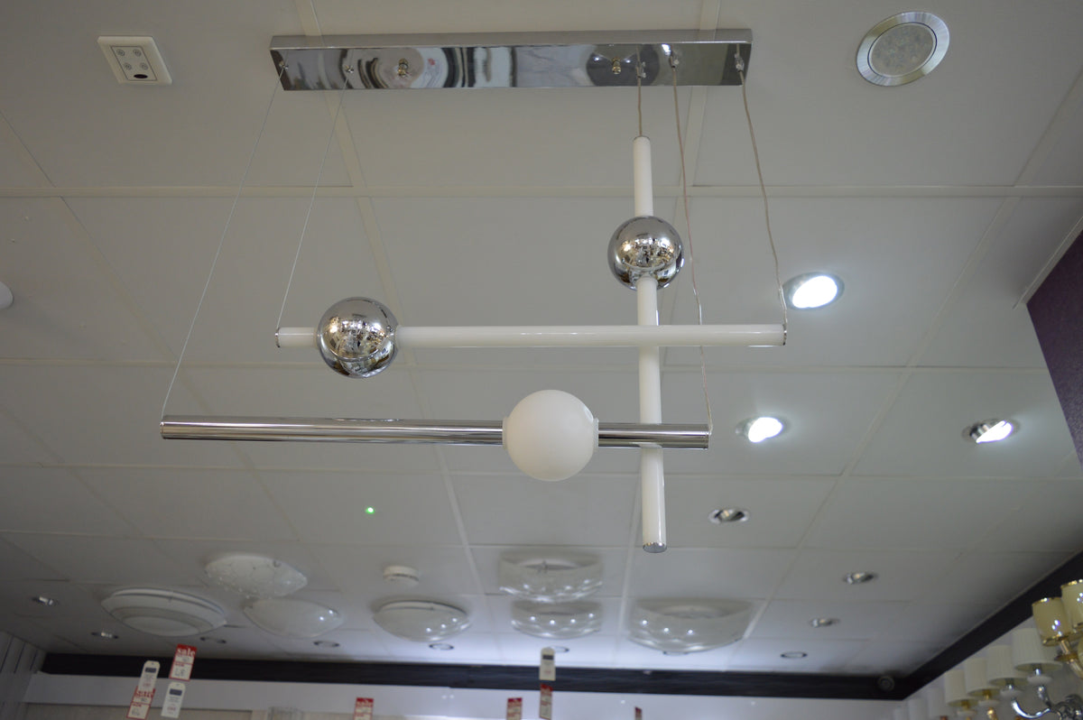 White & Silver modern geometric light [D8071 A-B]