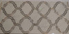 Porcleain Decor Tiles in large Greyscale with silver trim | 1 sheet 60 x 30 cm | 6 tiles 1 sqm