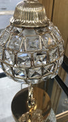 Thin metallic frame crystallic table lamp with incorporated LED [DGCT01 | DSCT01]