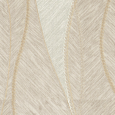 Cream & Grey Design Plus Wallpaper -DK.13171-2- Size: 1.06M Width 16.281M Length- Equal to normal 3Rolls