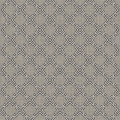 Grey & silver colour Lattice Pattern HAKAN AKKAYA I Luxury Wallpapers -10mtr Length and 1mtr Width-Equal to Normal 2Rolls-DK.19381-3