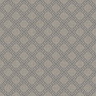 Grey & silver colour Lattice Pattern HAKAN AKKAYA I Luxury Wallpapers -10mtr Length and 1mtr Width-Equal to Normal 2Rolls-DK.19381-3