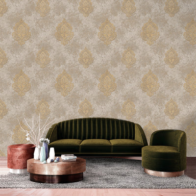 Lucca Secret Palace Cream & Grey Wallpapers  - DK.21651-3 & 4