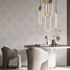 Kingston Prestige Wallpaper Silver, Cream & Brown Textured and matching Damask Pattern wallpapers -10mtr Length and 1mtr Width