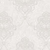 Kingston Prestige Wallpaper Silver, Cream & Brown Textured and matching Damask Pattern wallpapers -10mtr Length and 1mtr Width