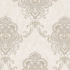 Kingston Prestige Wallpaper Silver, Cream & Brown Textured and matching Damask Pattern wallpapers -10mtr Length and 1mtr Width