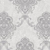 Kingston Prestige Wallpaper Silver, Cream & Brown Textured and matching Damask Pattern wallpapers -10mtr Length and 1mtr Width