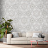 Secret Palace diamond wallpapers -Grey, Cream & Black Wallpapers-DK.T21250-1,2 & 4