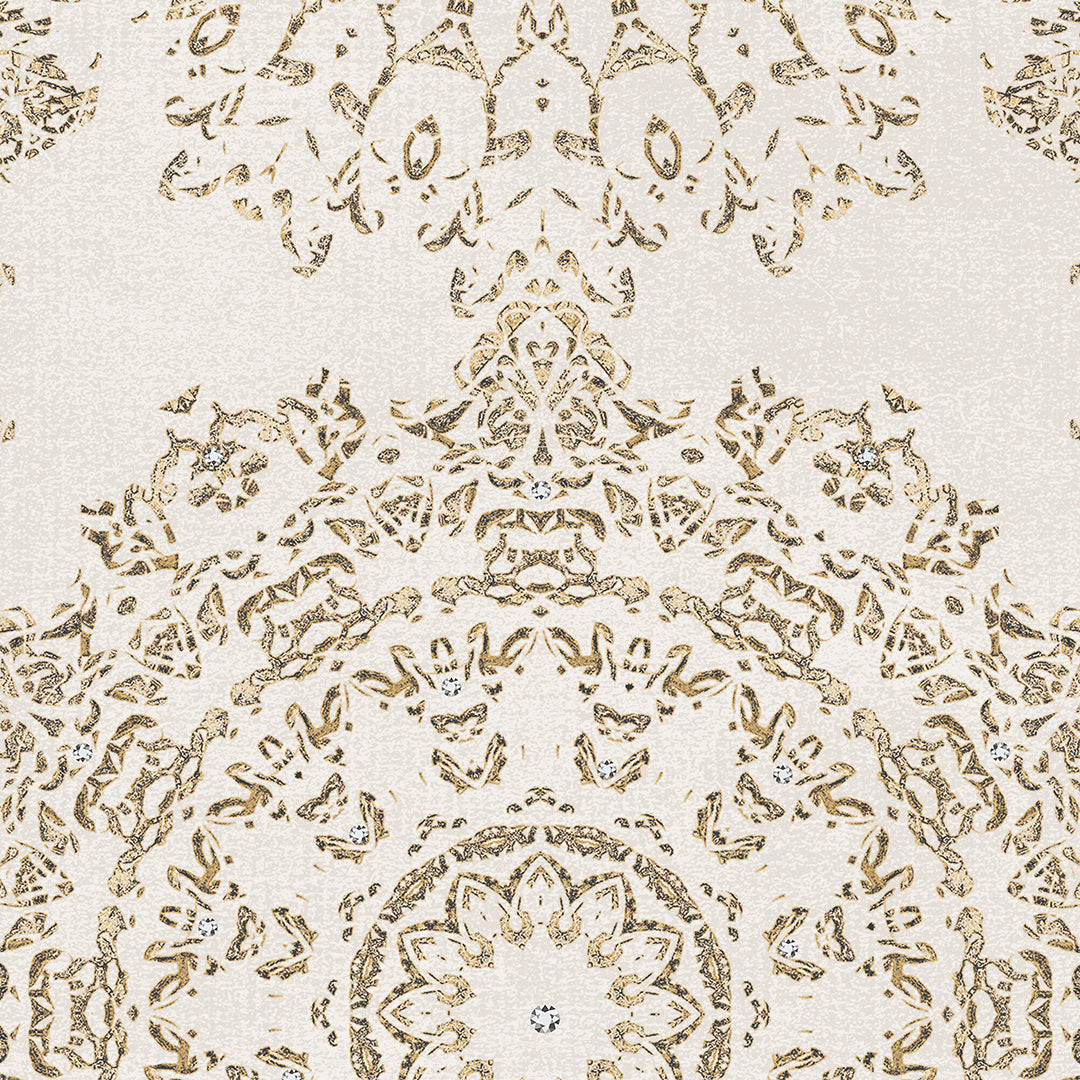 Secret Palace diamond wallpapers -Grey, Cream & Black Wallpapers-DK.T21250-1,2 & 4