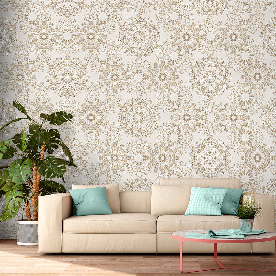 Secret Palace Stone-Grey, Cream & Black Wallpapers-DK.T21250-1,2 & 4