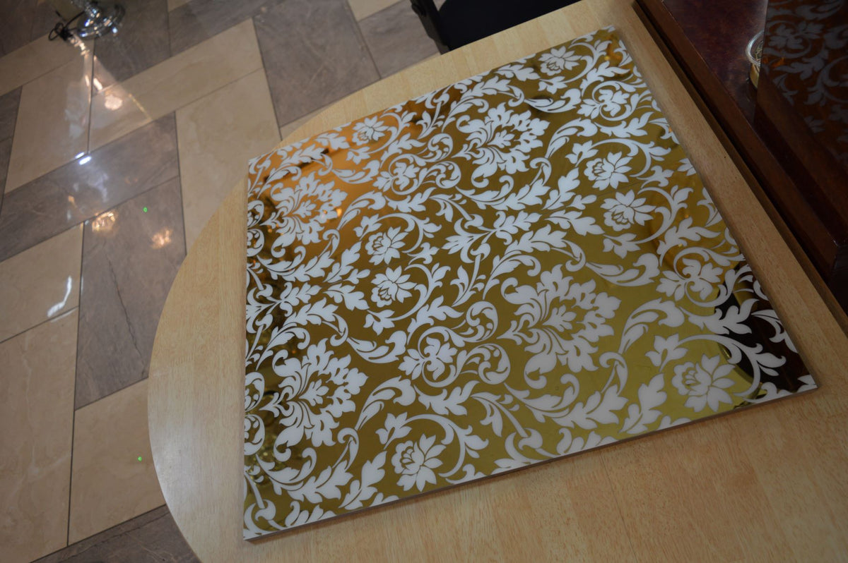 Gold & White Swirls Porcelain Décor Wall & Floor Tiles-300*600*10mm-6sheets-1m2-DEC-MIRO749