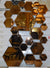 Hexagonal Rosegold and Silver Modern Designer Mirror for Home Decor| Decorative Mirror -120*80cm