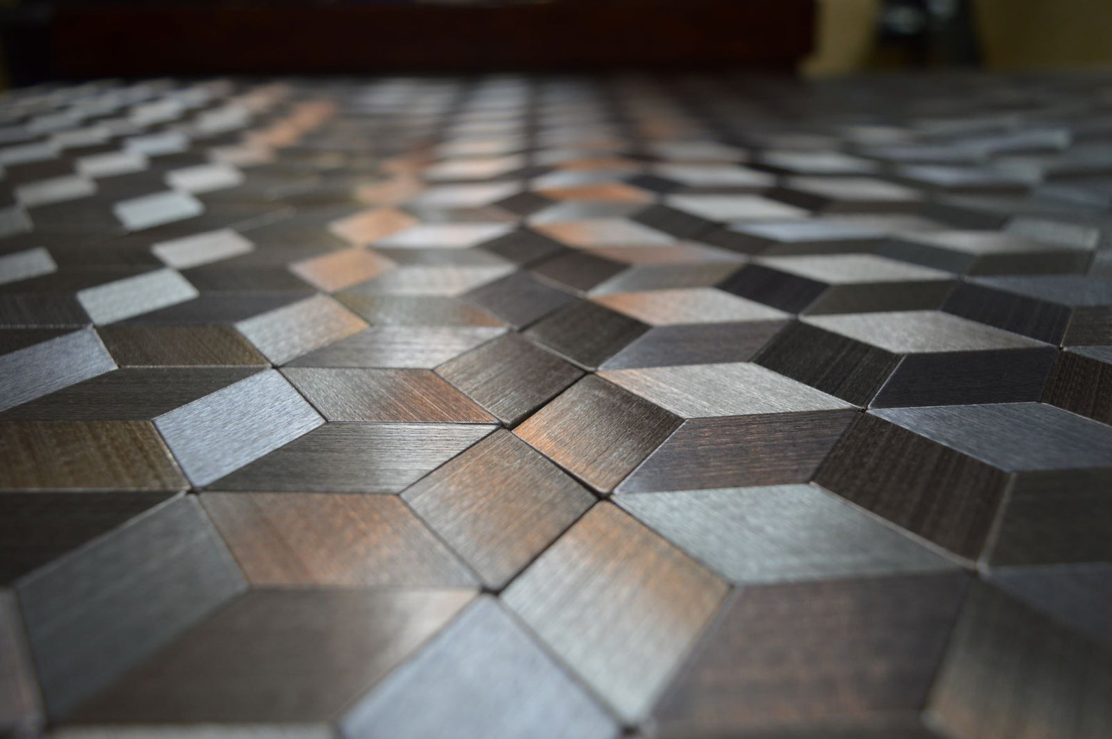 Silver Self Adhesive 3D Peel & Stick Aluminium Mosaic Tiles | 300x300x8mm | 11=1m2-SG108