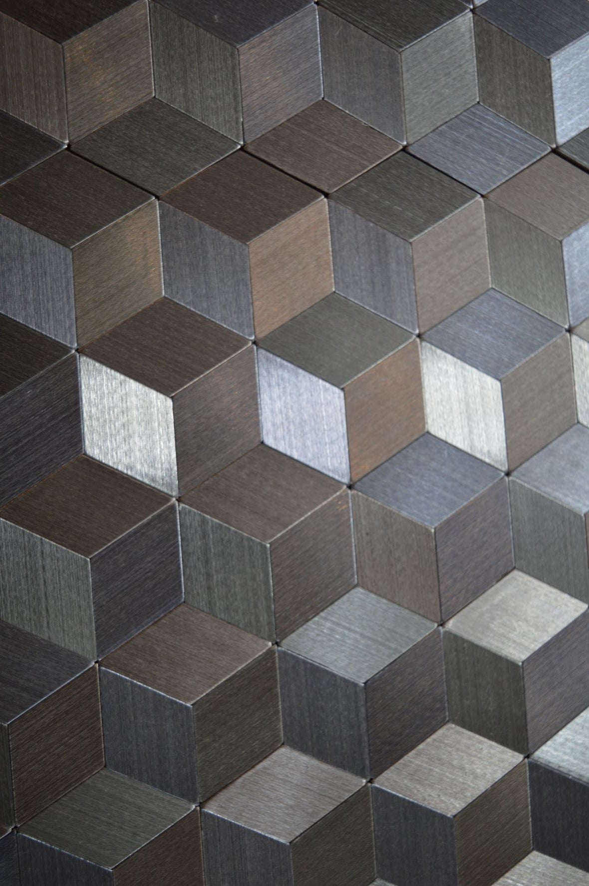 Silver Self Adhesive 3D Peel & Stick Aluminium Mosaic Tiles | 300x300x8mm | 11=1m2-SG108