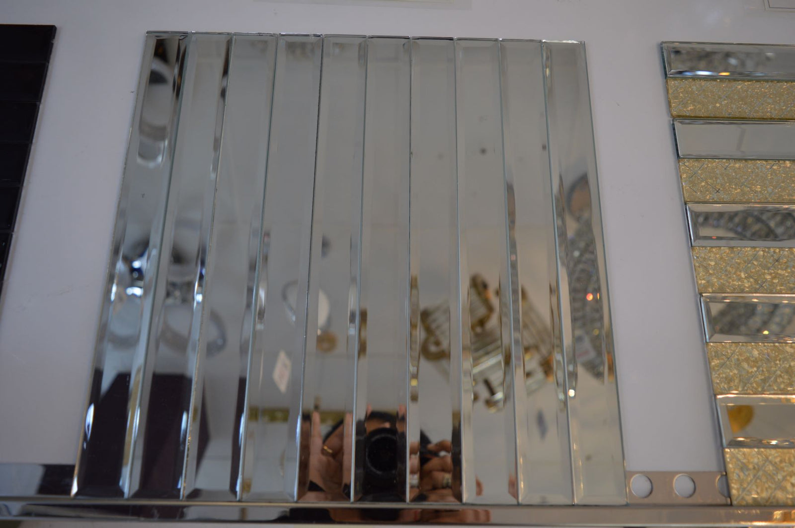 MIRROR METRO MOSAIC TILES REFLEXION RECTANGLE- 300*300*8mm-11sheets-1m2-DZ3303