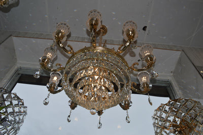 Modern Luxury Crystal Chandeliers –Round(Gold)-6806-8 & 10,Rectangle-6810-10K