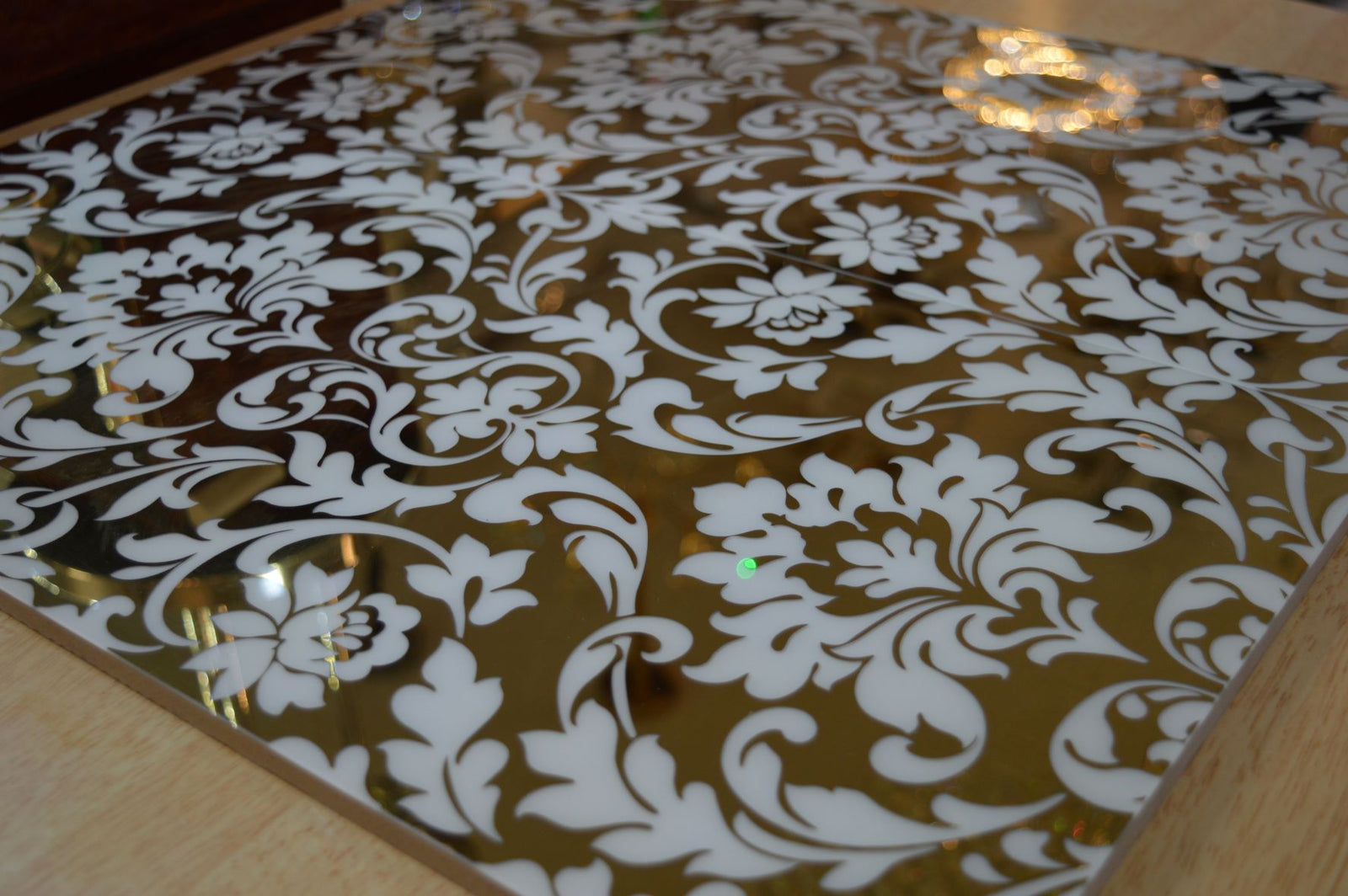 Gold & White Swirls Porcelain Décor Wall & Floor Tiles-300*600*10mm-6sheets-1m2-DEC-MIRO749