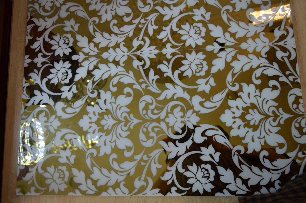 Gold & White Swirls Porcelain Décor Wall & Floor Tiles-300*600*10mm-6sheets-1m2-DEC-MIRO749