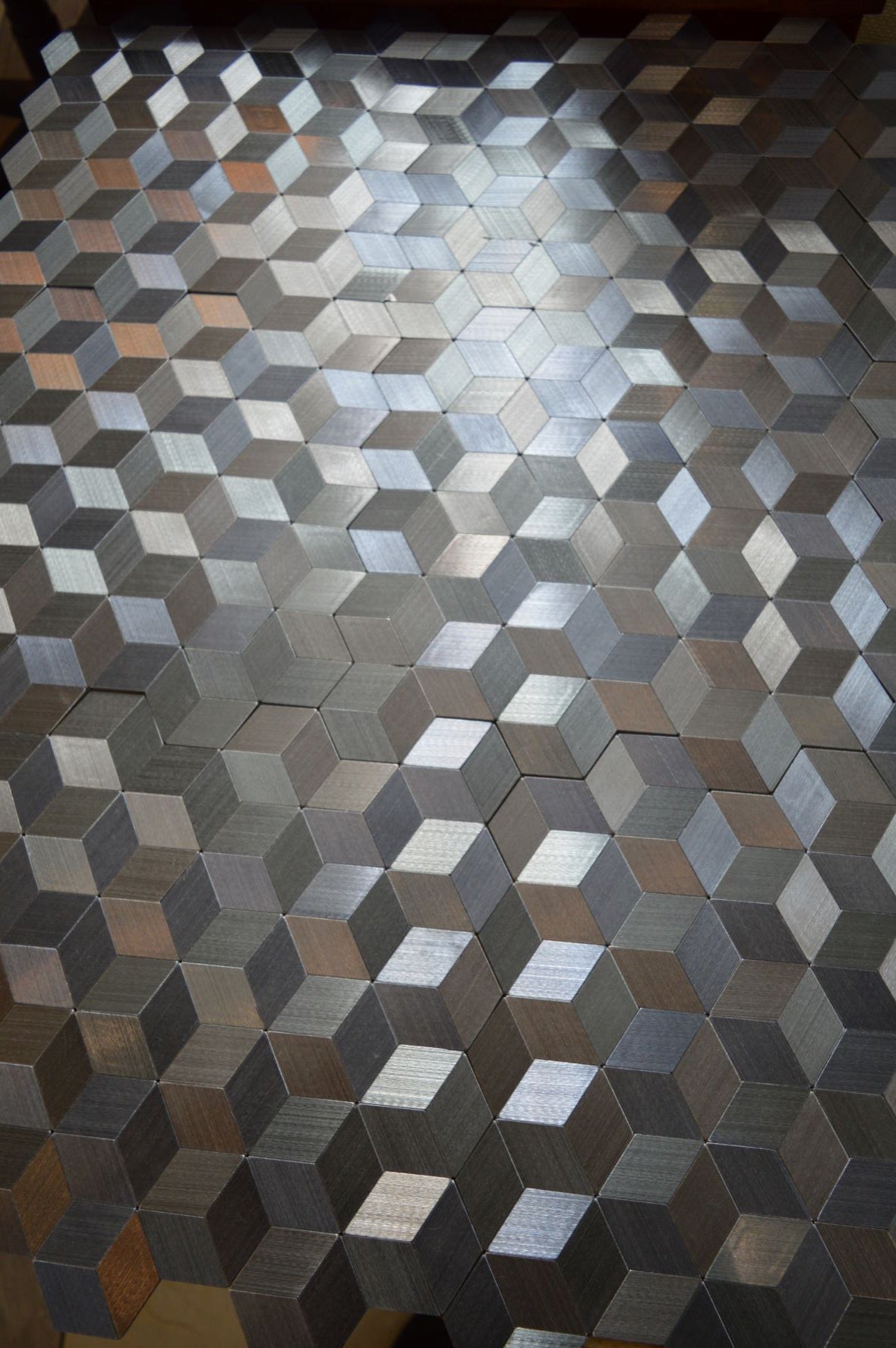 Silver Self Adhesive 3D Peel & Stick Aluminium Mosaic Tiles | 300x300x8mm | 11=1m2-SG108