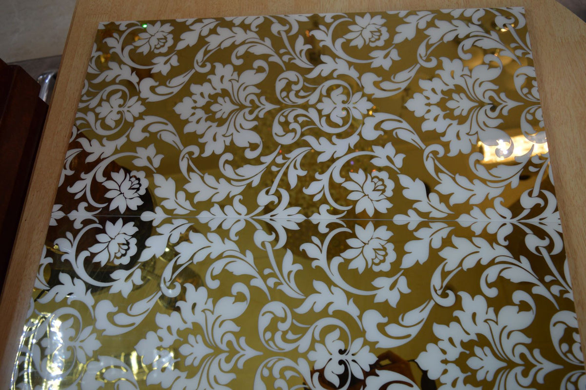 Gold & White Swirls Porcelain Décor Wall & Floor Tiles-300*600*10mm-6sheets-1m2-DEC-MIRO749