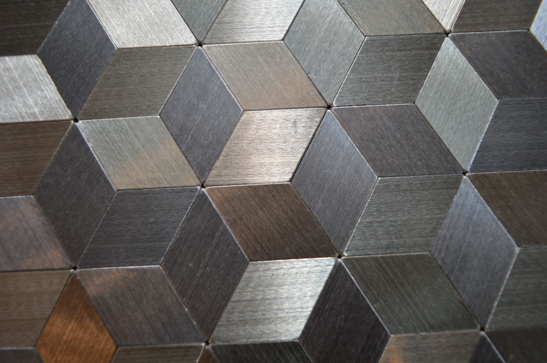 Silver Self Adhesive 3D Peel & Stick Aluminium Mosaic Tiles | 300x300x8mm | 11=1m2