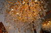 Pendant-Glass Rain Drop Gold Pendant Ceiling Light-A3139/500, 800 & 1000*500