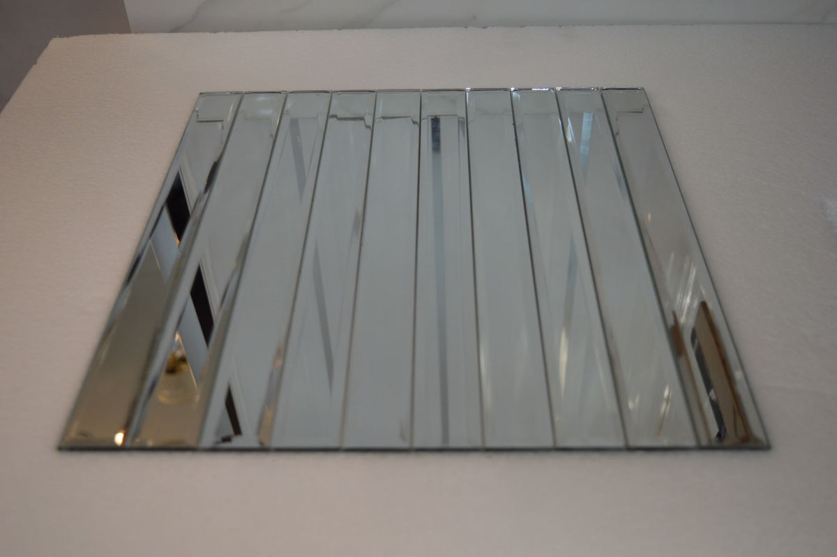 MIRROR METRO MOSAIC TILES REFLEXION RECTANGLE- 300*300*8mm-11sheets-1m2-DZ3303