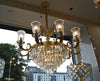 Large Grand Traditional Crystal Chandelier Gold with matching different size lights-Y8098-16+10+6