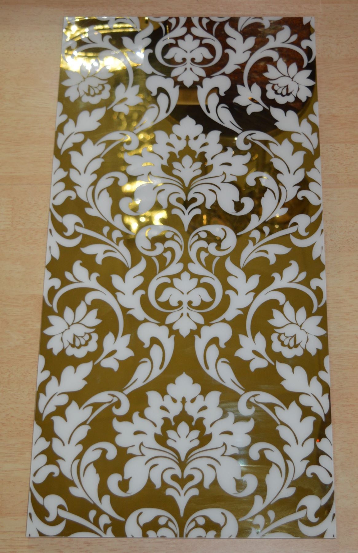 Gold & White Swirls Porcelain Décor Wall & Floor Tiles-300*600*10mm-6sheets-1m2-DEC-MIRO749