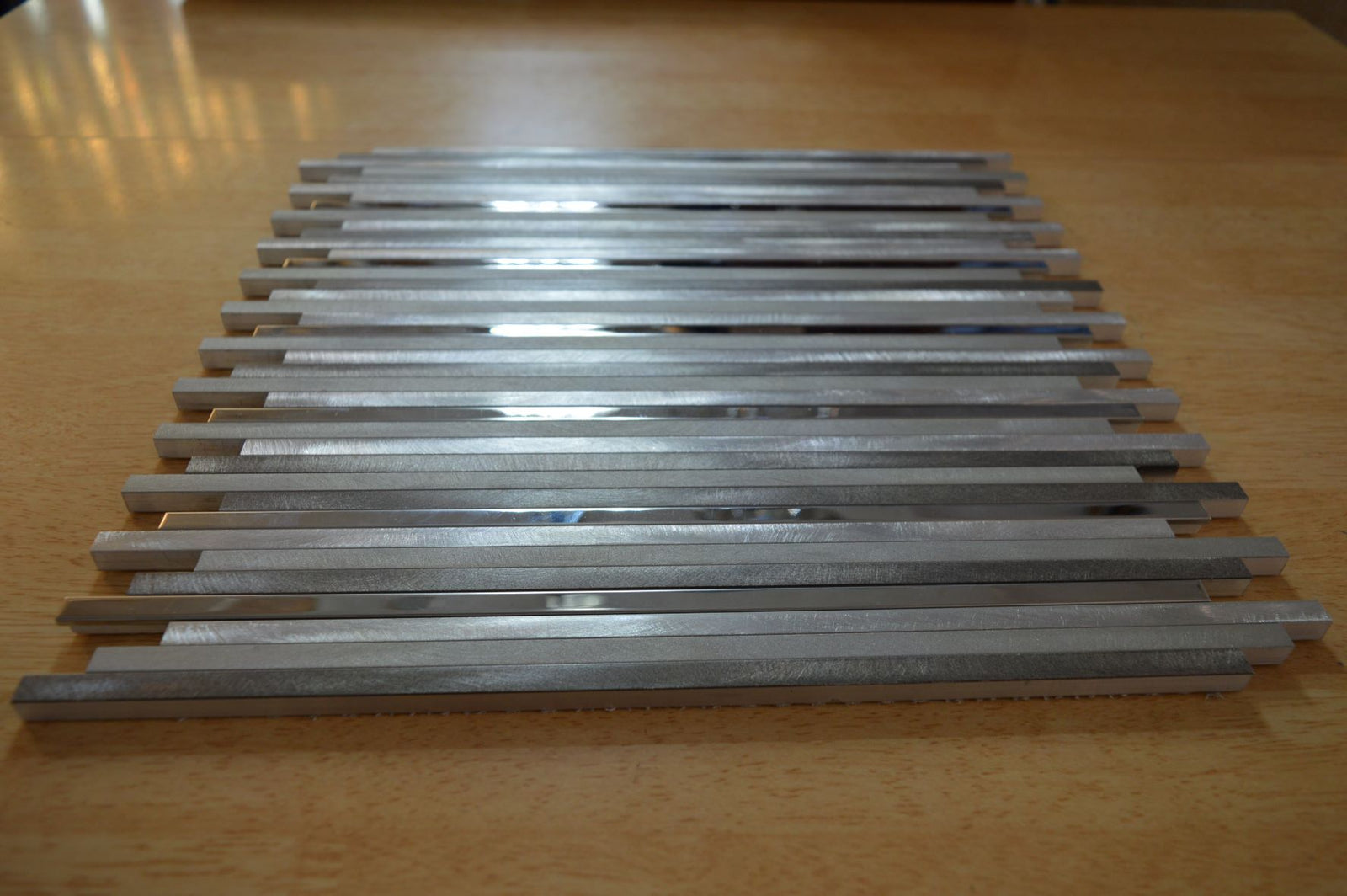 Greyscale Aluminium Mosaic Tile