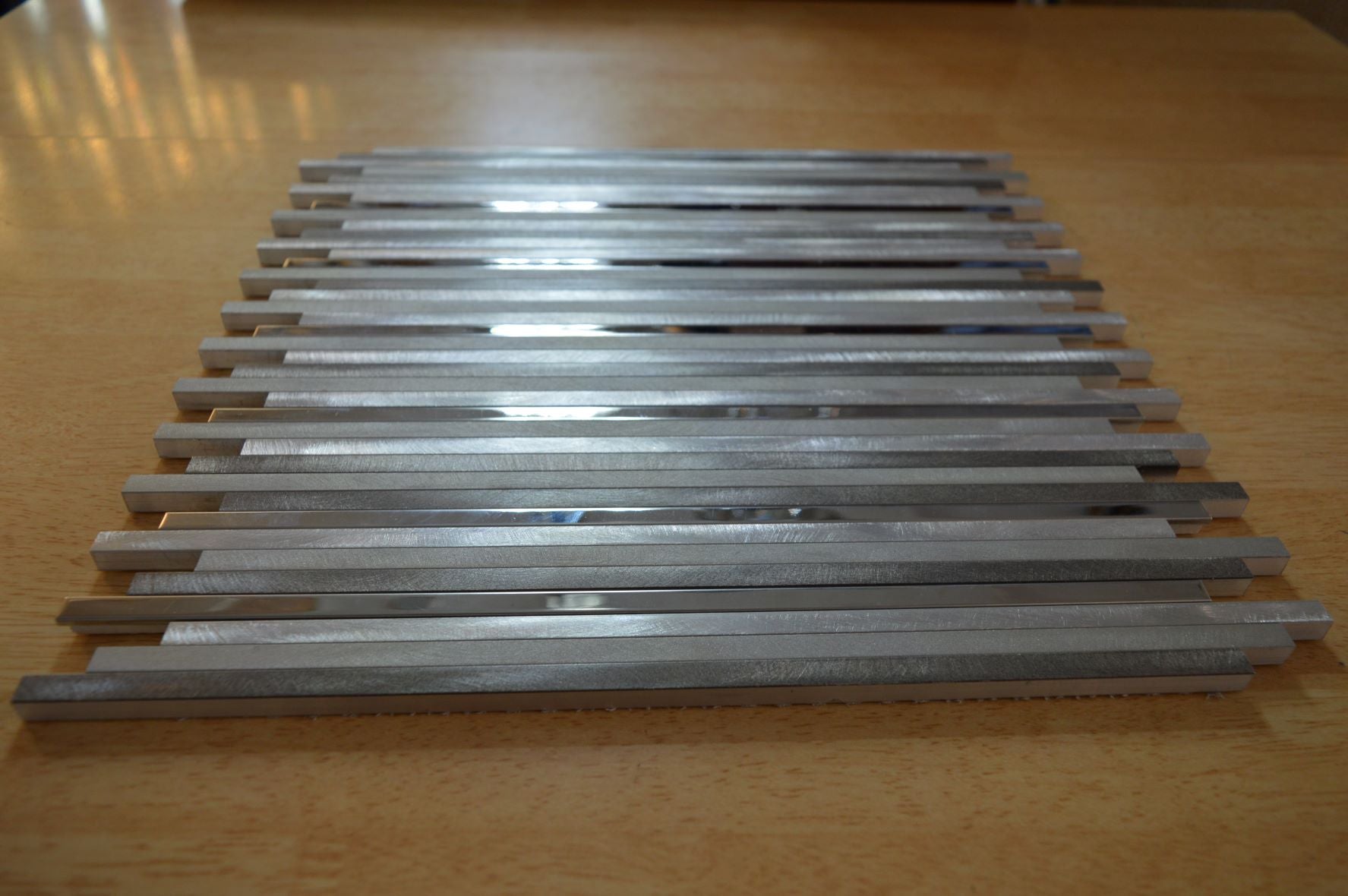 Greyscale Aluminium Mosaic Tile