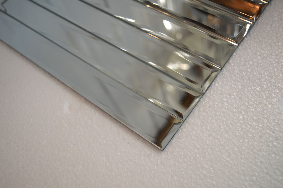 MIRROR METRO MOSAIC TILES REFLEXION RECTANGLE- 300*300*8mm-11sheets-1m2-DZ3303