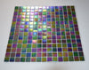 Rainbow Purple Iridescent Diesel Petrol Glass Mosaic Tiles | 1 sheet 327x327x4mm | 10 sheets 1sqm