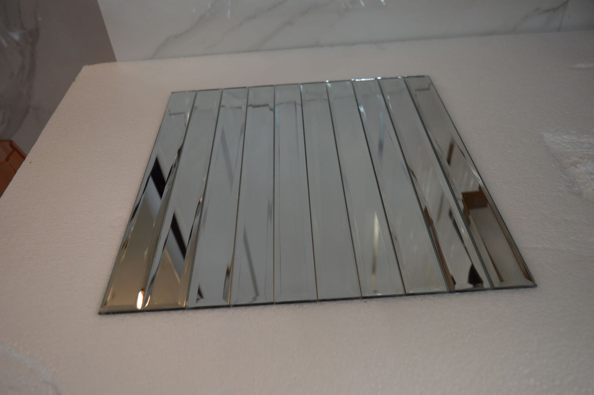 MIRROR METRO MOSAIC TILES REFLEXION RECTANGLE- 300*300*8mm-11sheets-1m2-DZ3303