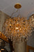 Pendant-Glass Rain Drop Gold Pendant Ceiling Light-A3139/500, 800 & 1000*500