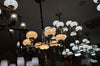 Suspended ceiling golden mirror frame 6 arms light [21136-6]