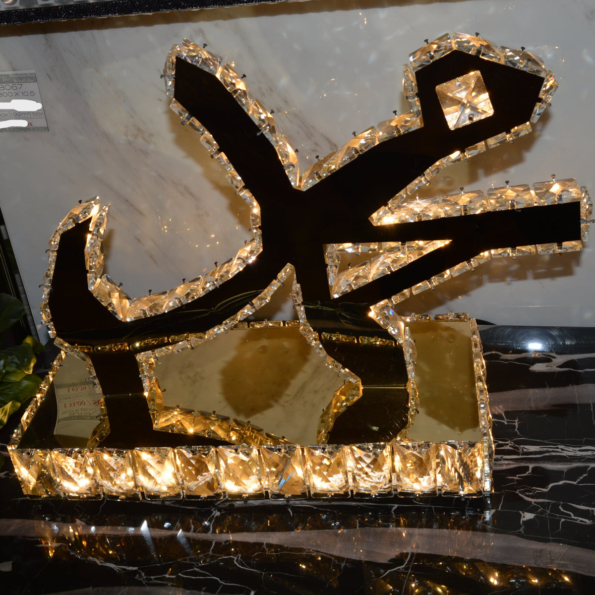 Allah & Muhammad Crystallic Mirror colour changing Decor Light/Table Lamp-1301