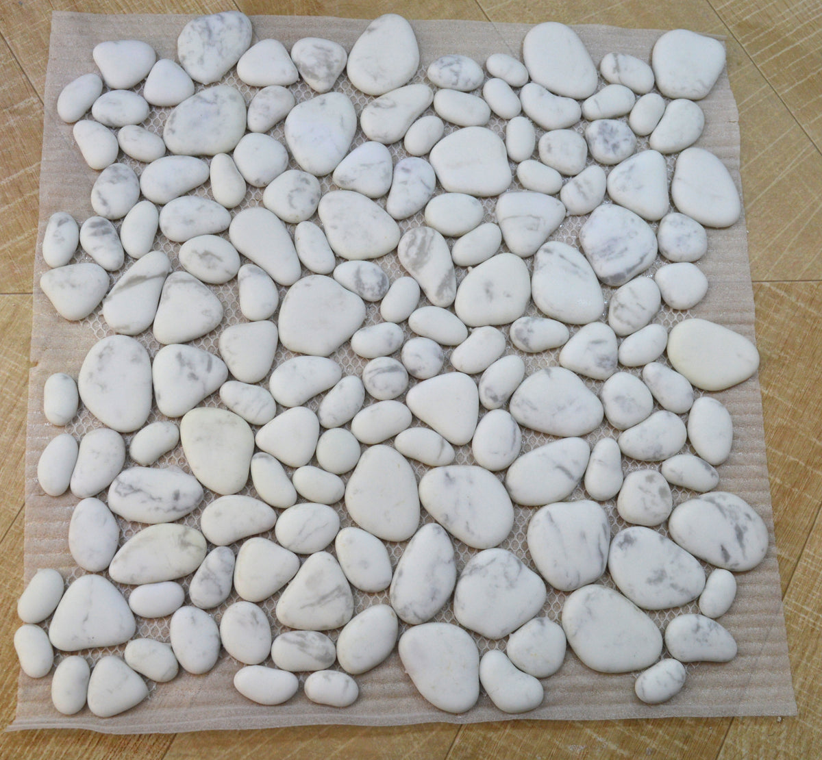 Black & White Stones Pebbles Mosaic Tiles-305*305*6mm-11sheets-1m2-DXMQ6