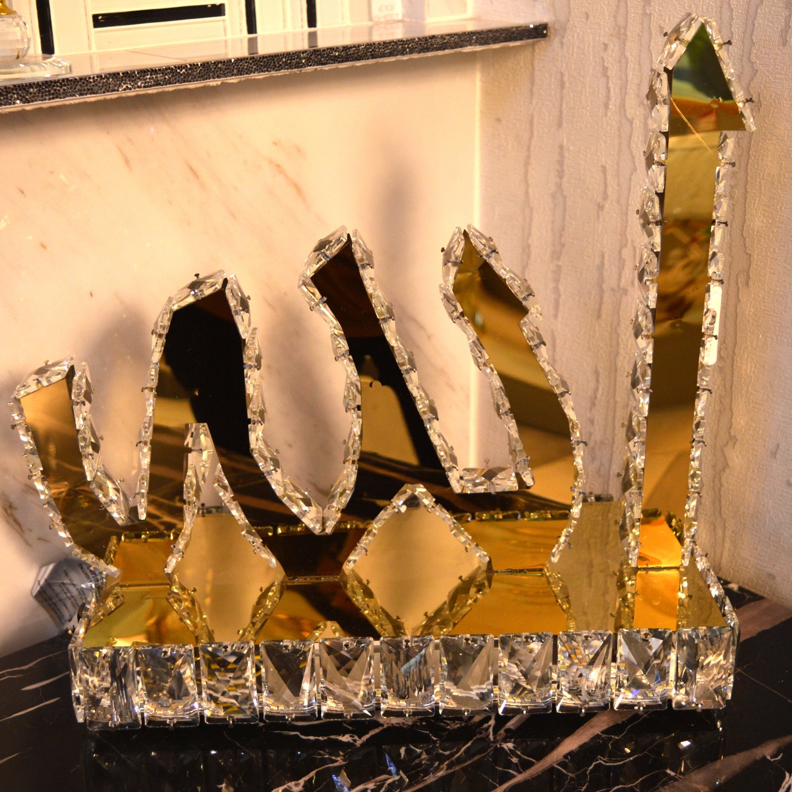 Allah & Muhammad Crystallic Mirror colour changing Decor Light/Table Lamp-1301