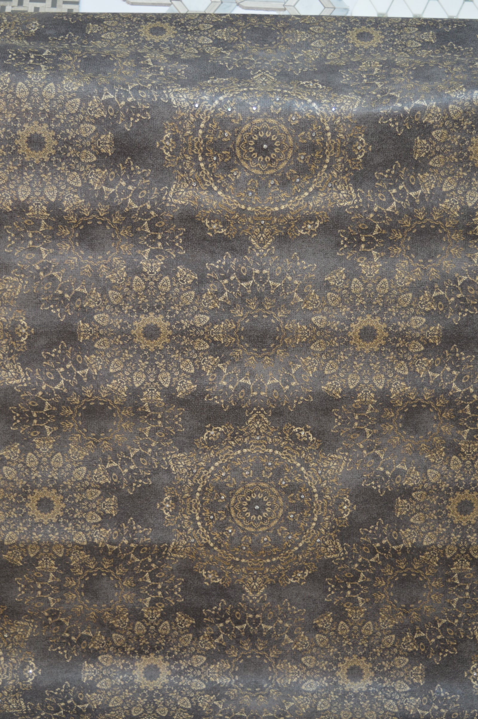 Secret Palace diamond wallpapers -Grey, Cream & Black Wallpapers-DK.T21250-1,2 & 4