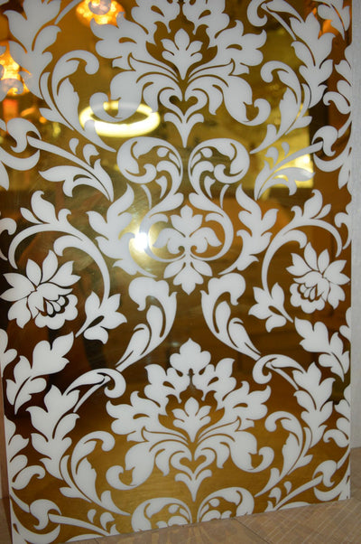 Gold & White Swirls Porcelain Décor Wall & Floor Tiles-300*600*10mm-6sheets-1m2