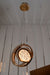 Pendant-Crystal Glass Pendant light with Rotating Ring-2010-1,3 & 5 rings(Rose Gold) with matching wall lights
