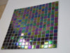 Rainbow Purple Iridescent Diesel Petrol Glass Mosaic Tiles | 1 sheet 327x327x4mm | 10 sheets 1sqm